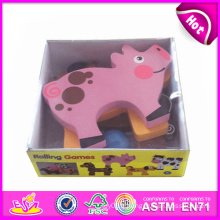 2014 Nouveau Enfants En Bois Mini Animal Jouet, Popualr Mignon Enfants En Bois Mini Animal Jouet, Belle Bébé En Bois Mini Animal Jouet Ensemble W13e030